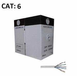 Cable De Red Utp Cat 6 Cctv Para Interior X100 Mts Sku-