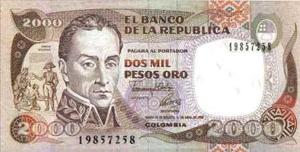 Colombia,  Pesos 1 Abr  Bgw452