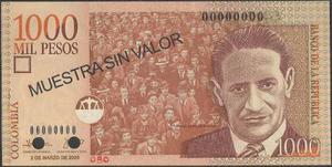 Colombia  Pesos 2 Mar  Bgw439hs Muestra Sin Valor