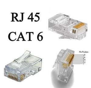 Conectores Rj45 Cat6 Bolsa X 200 Und Redes Lan Cableado