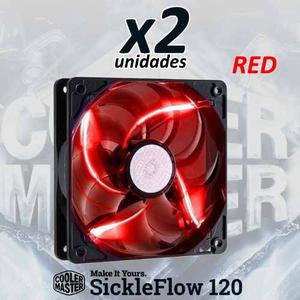 Fan Ventilador Cooler Master Sickleflow Rojos - Packx