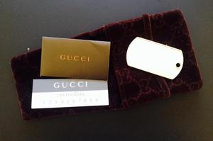 Placa de Plata Gucci Original
