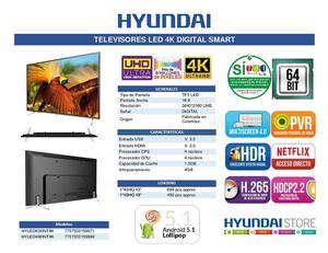 Tv Smart Led 4k Hyundai Android