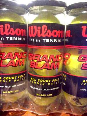 3 Tarros De Bolas Tenis Wilson Gran Slam