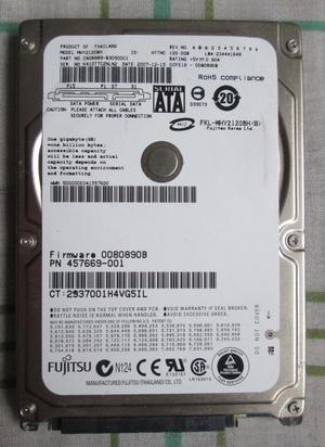 Disco duro Fujitsu 120gb Sata para portatil