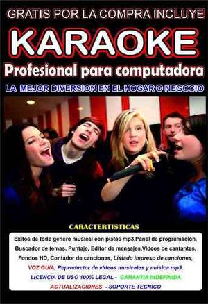 Karaoke Profesional  Temas Desde Usb, +miniteclado.