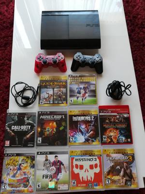 PlayStation 3 Súper Slim 10 videojuegos físicos originales