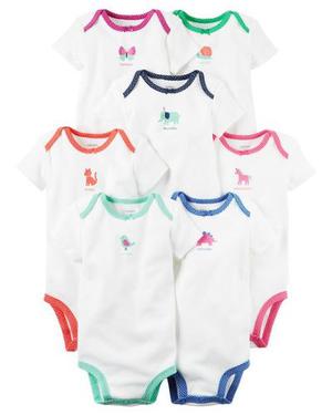 Set Mamelucos Carters Talla 6 Meses Nina X 7