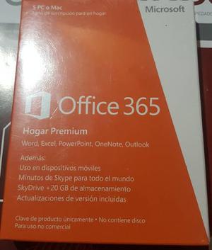 Office 365 Hogar Premium Para 5 Pc Nuevo