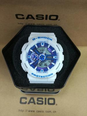 Reloj G Shock Sumergible Blanco Azul