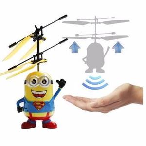Helicóptero Drone Minios Vengadores Con Sensor Vuela Y Hace