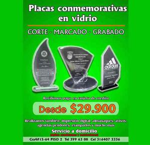 Placas Conmemorativas Premios, Grados, Eventos, Trofeo