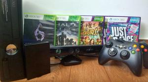 Xbox 360 Slim Parche 5.0 | 2 Controles | Kinect | 250 Gb