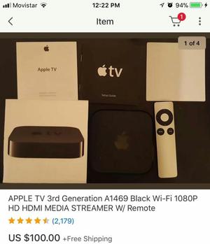 Apple Tv 4 Generación