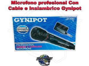 Microfono profesional Con Cable e Inalambrico Gynipot