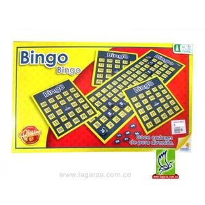 DIVERTIDO JUEGO DE BINGO RONDA DOCE CARTONES DE PURA