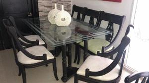 Juego de Comedor en Madera - Barranquilla