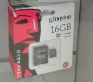 Micro Sd 16 Gb + Adaptador Kingston