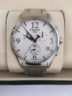 Reloj Tissot Cronografo para caballero dial blanco