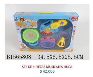 Set de 4 piezas musicales para tu bebe