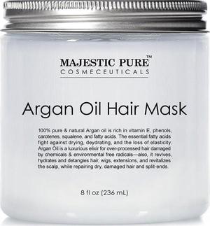 Aceite de Argán Máscara del pelo de Majestic Pure, 8 fl.