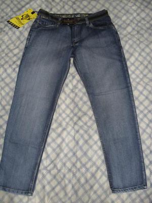 BLUE JEAN AZUL DE LUJO PROCESADO TALLAS 36 Y 34