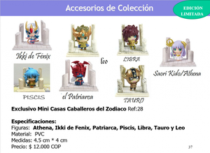 Exclusivo coleccion Casas mini caballeros del zodiaco