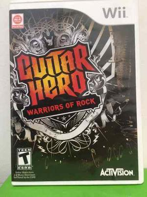 Guitar Hero Warrior Of Rock Nintendo Wii Disco Original Nuev