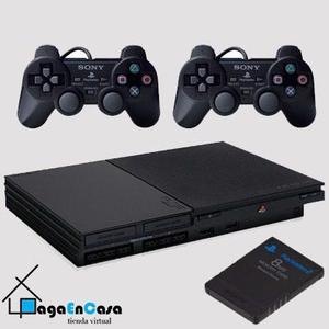 Playstation 2 + 2 Controles + Memoria De 8mb
