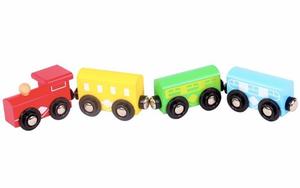 Tren De Imán En Madera Para Niños Y Niñas, Juegos