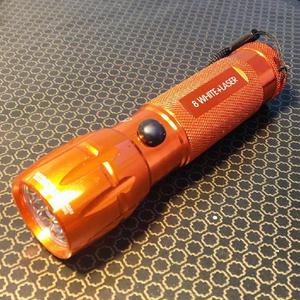 Linterna Led Laser Aluminio Naranja - Palmira