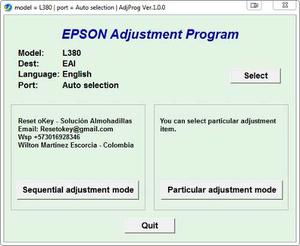 Reset Epson L380 Solución Error Almohadillas - Envío