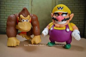 Super Mario Bros Figuras 14 Cms Wario Bowser Donkey Kong