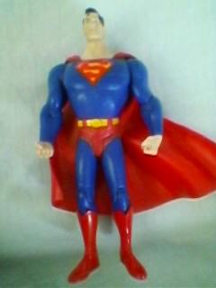 muñeco Superman en buen estado para niños de caucho