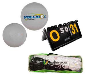 Balónes De Voleibol + Malla + Tablero. Envío Gratis