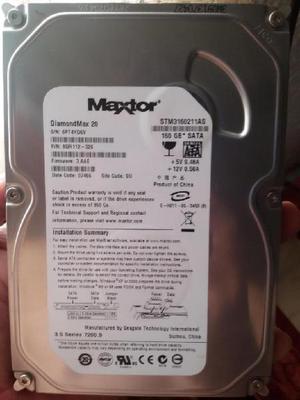DISCO DURO SATA PC MAXTOR 160 GB PERFECTO ESTADO SIN ERRORES