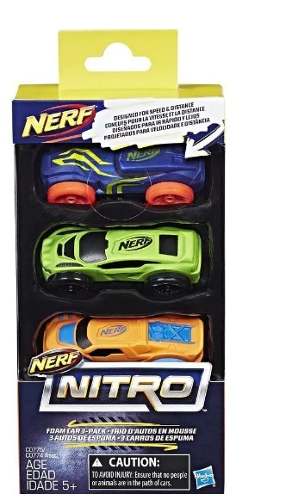 Nerf Nitro X3 Autos De Repuesto De Hasbro