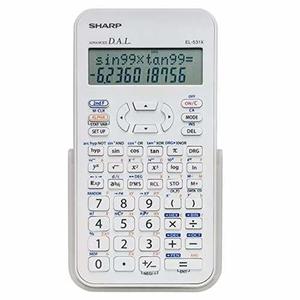 Calculadora Cientifica Sharp El-531xb-dw 12 Digitos Blanca