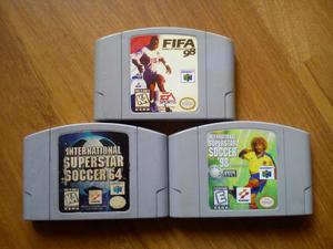 Pack deporte N64 Fifa 98,isss,isss 98