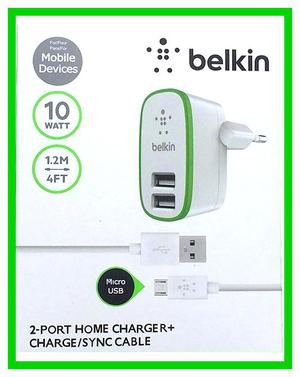 Cargador De Pared 2 Usb Belkin