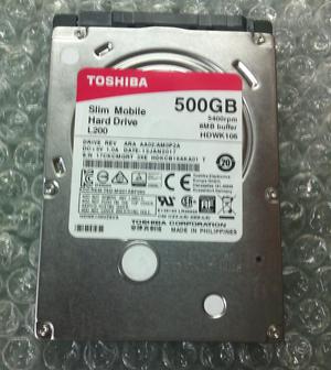 Disco Duro Toshiba x 500 gigas Slim portatil $