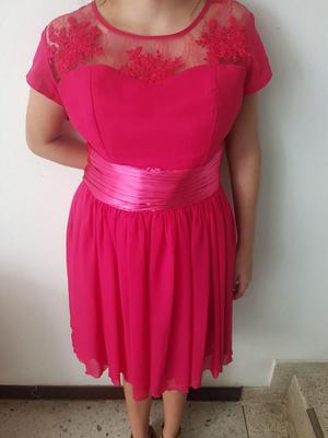 VESTIDO FUCSIA