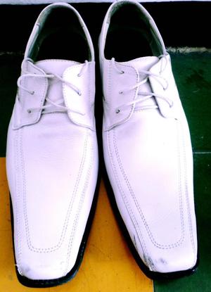 Zapatos Serios Para Caballero Color Blanco