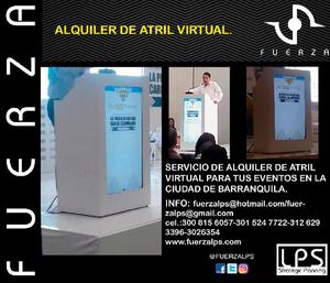 ALQUILER DE ATRIL VIRTUAL BLANCO. - Barranquilla