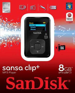 Sandisk Sansa Clip + 8gb Mp3 Player Color Negro