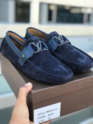 Zapatos Mocasines Marca Louis Vuitton En Gamusa Hombre