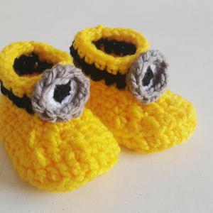 botas tejido crochet bebe 0 a 12 meses