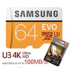 Memoria Micro SD 64 Gb u3 4K Ultra Hd Samsung