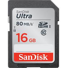 Memoria SD 16 Gb 80 MB/s 533X Para Camaras Profesionales Y