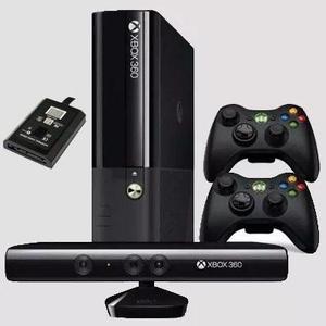 Xbox 360 Ultra Slim + 2 Controles + Kinect + 120gb 17 Juegos